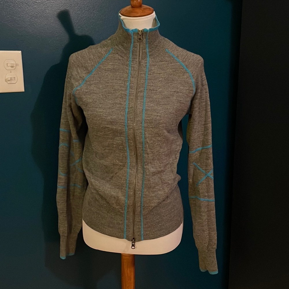 Athleta Wool Zip Up